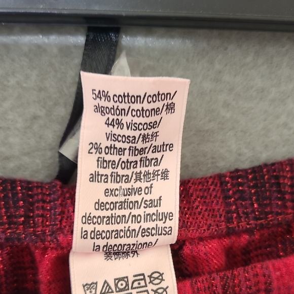 VICTORIA'S SECRET Women's Red Plaid Pajama Pants Drawstring Waist - Size‎ XL - Picture 5 of 7